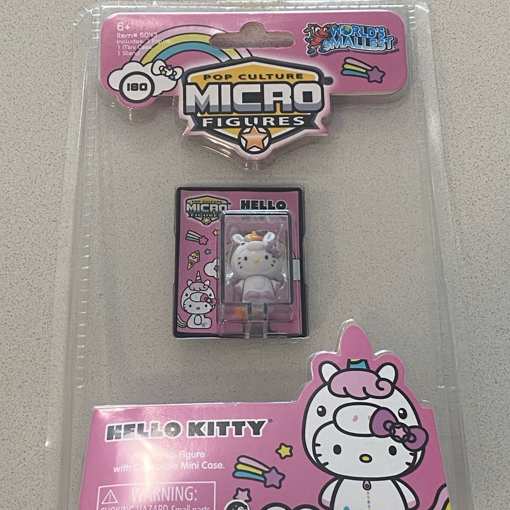 Worlds Smallest Hello Kitty Micro Pop Figure white unicorn costume NEW